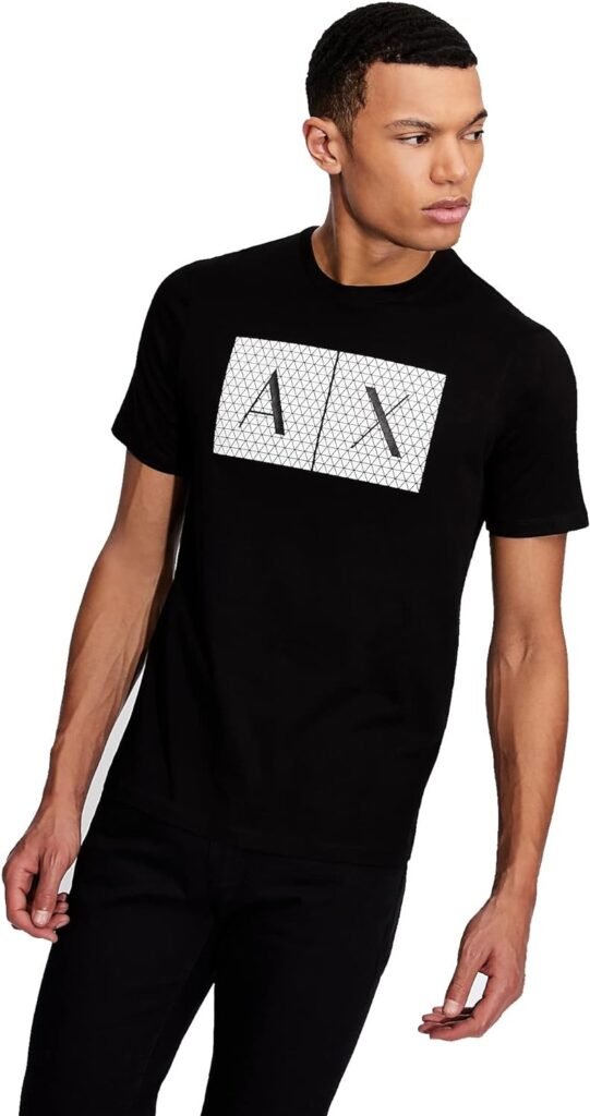 AX Armani Exchange Mens Crew Neck Logo Tee
