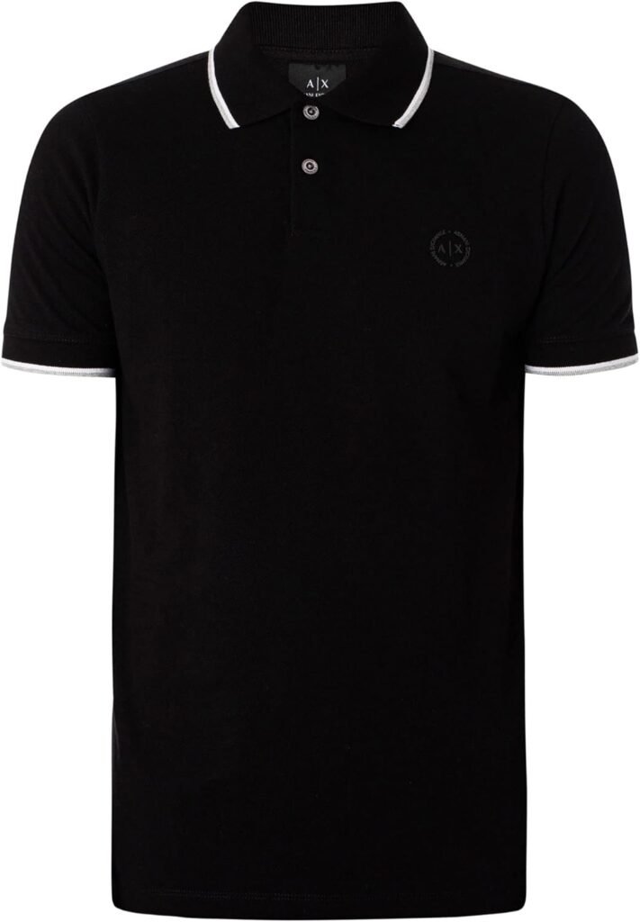 A|X Armani Exchange Mens Short Sleeve Jersey Knit Polo