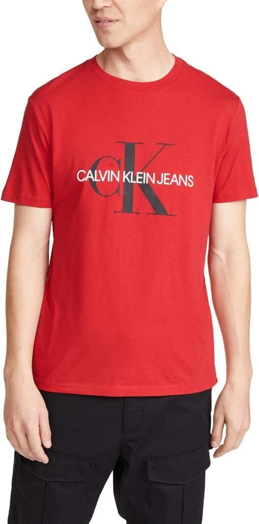 Calvin Klein Mens Monogram Ck Jeans Crewneck T-Shirt
