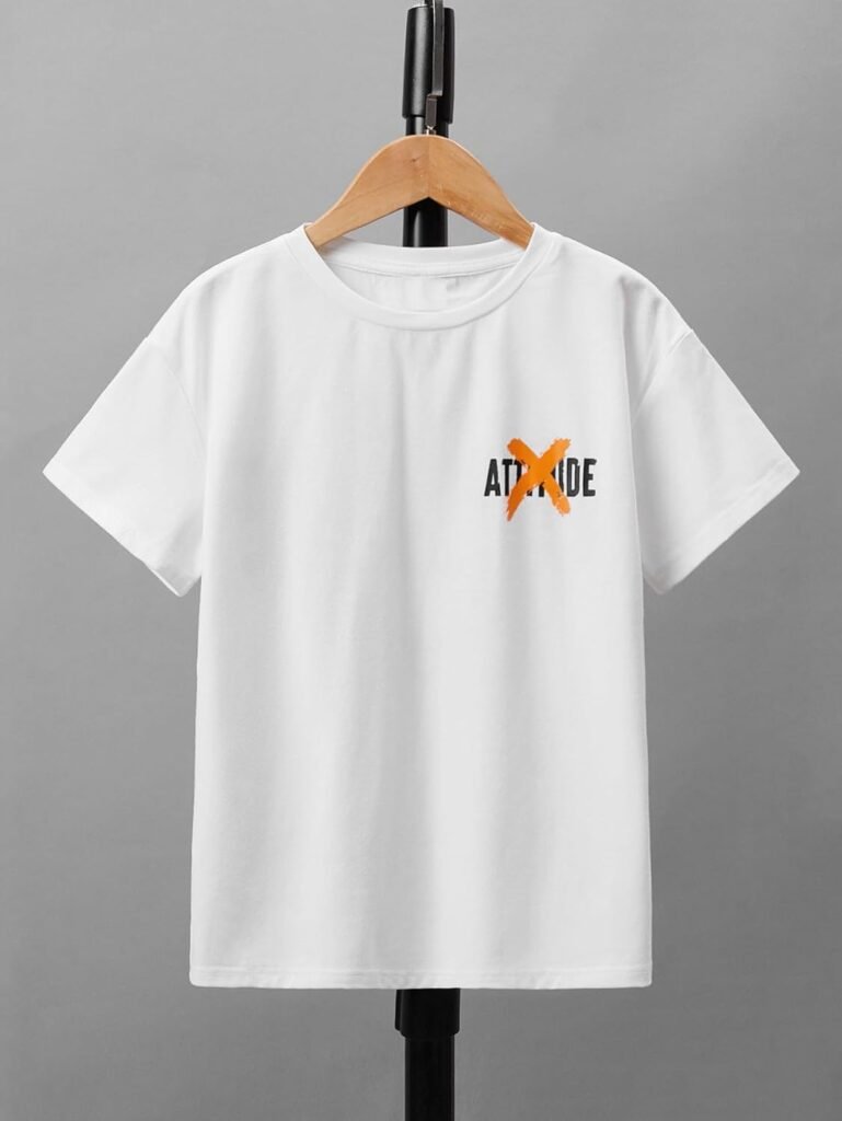 COZYEASE Boys Graphic Tee Casual Short Sleeve Crew Neck T Shirt Summer Tee Tops