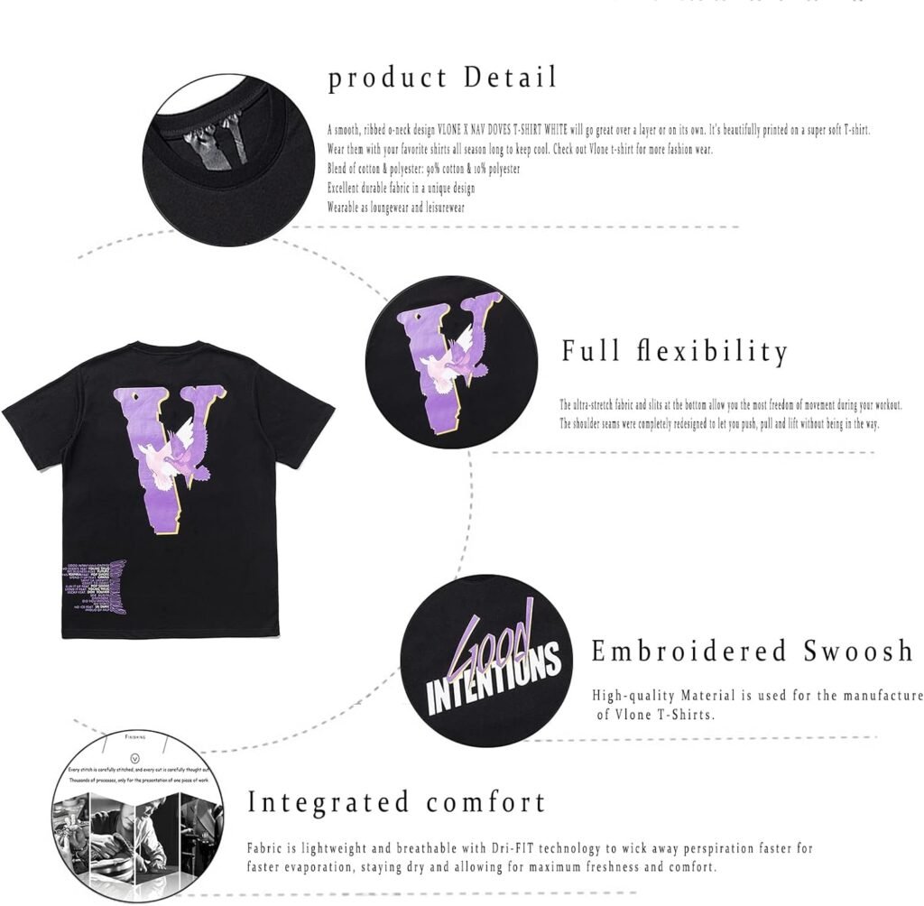 Crewmate Men’s T-Shirt Fashion Big V Letter Printed Shirt Casual Couple Hip Hop Short Sleeve Crystal Diamond T-Shirt