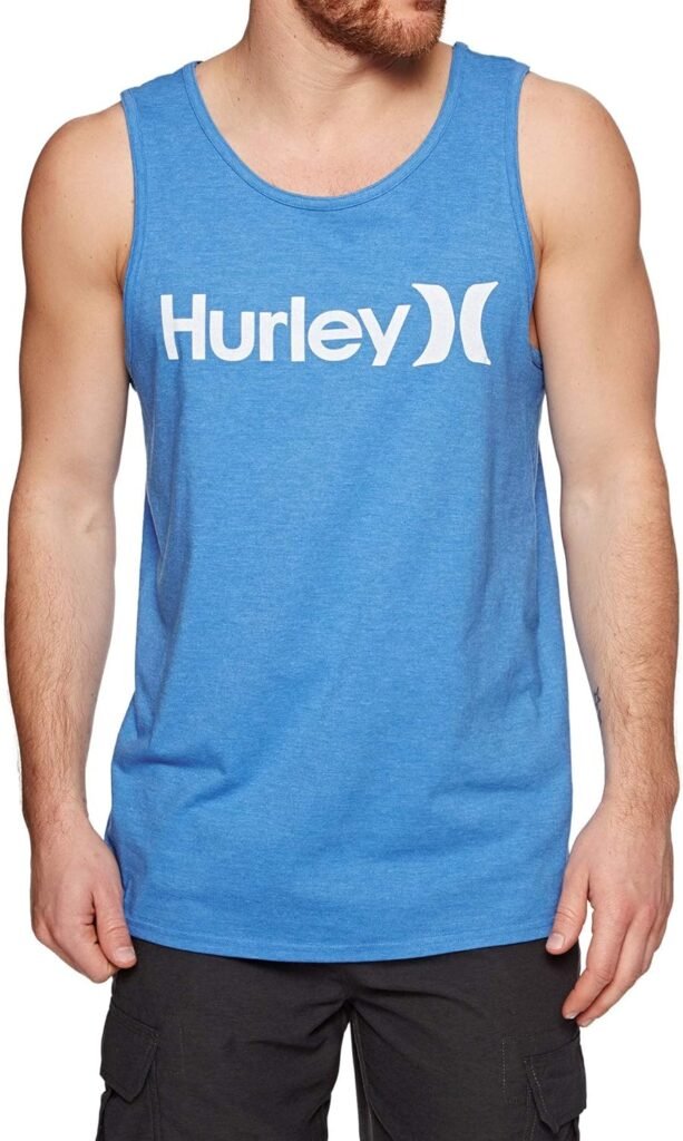 Hurley Mens One and Only Graphic Tank Top