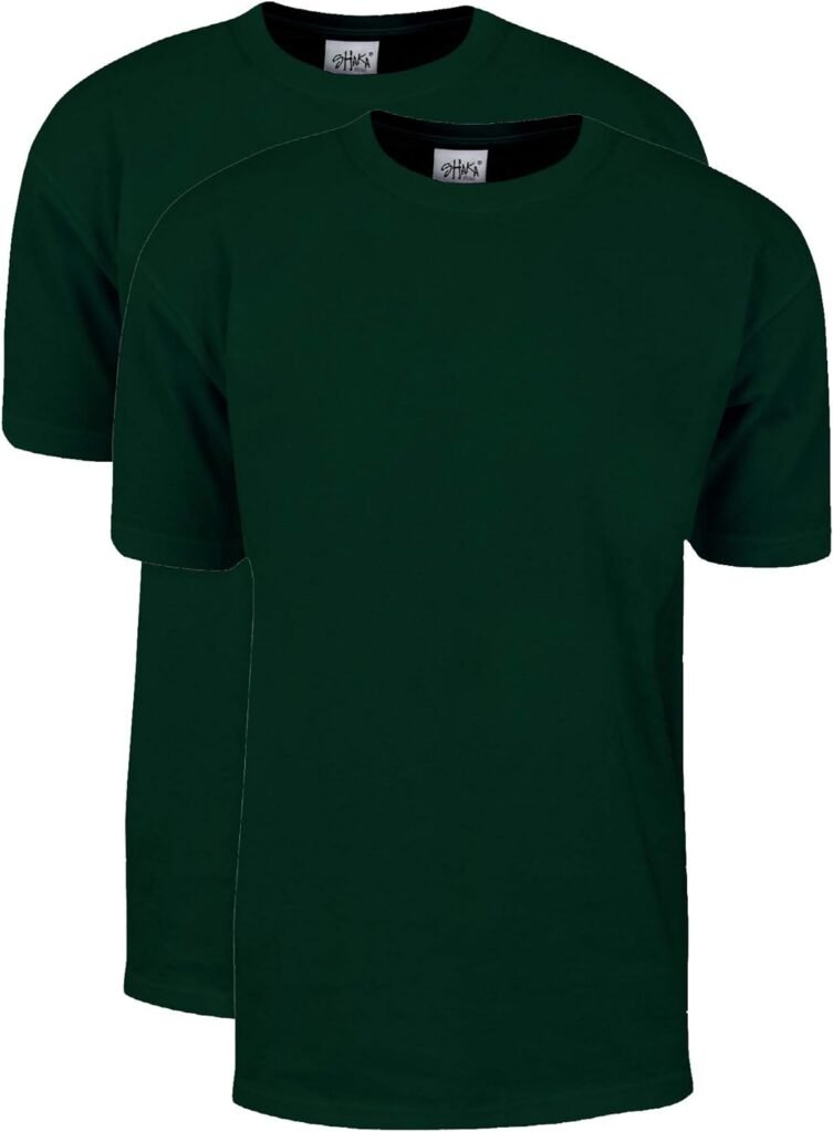Shaka Wear Mens T Shirt – 2 Pack 7 oz Max Heavyweight Cotton Short Sleeve Crewneck Tee Top Tshirts Regular Big Size S-7XL